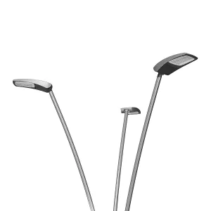 La gamme de poteaux THYLIA se compose de 4 bases différentes, associées à des consoles droites ou incurvées.